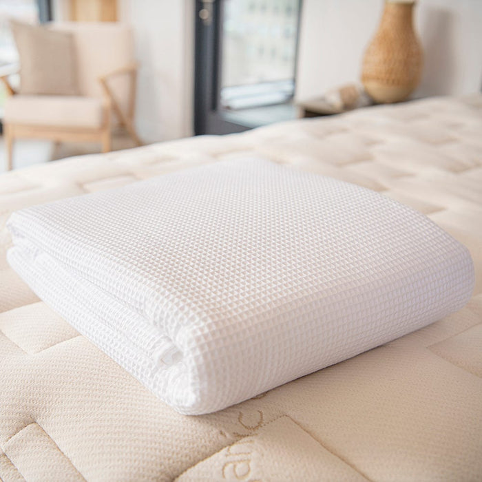 Naturepedic Organic Cotton Waffle Blanket for Kids
