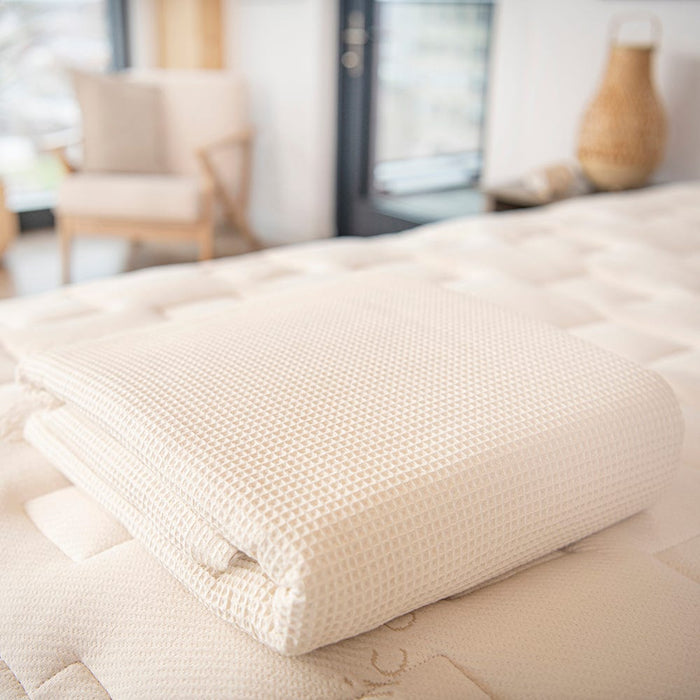 Naturepedic Organic Cotton Waffle Blanket for Kids