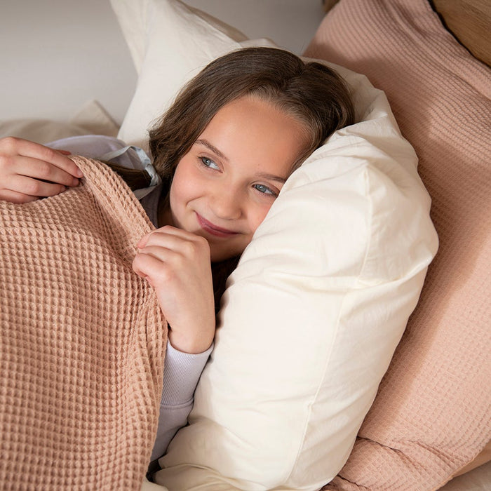 Naturepedic Organic Cotton Waffle Duvet Covers & Shams for Kids