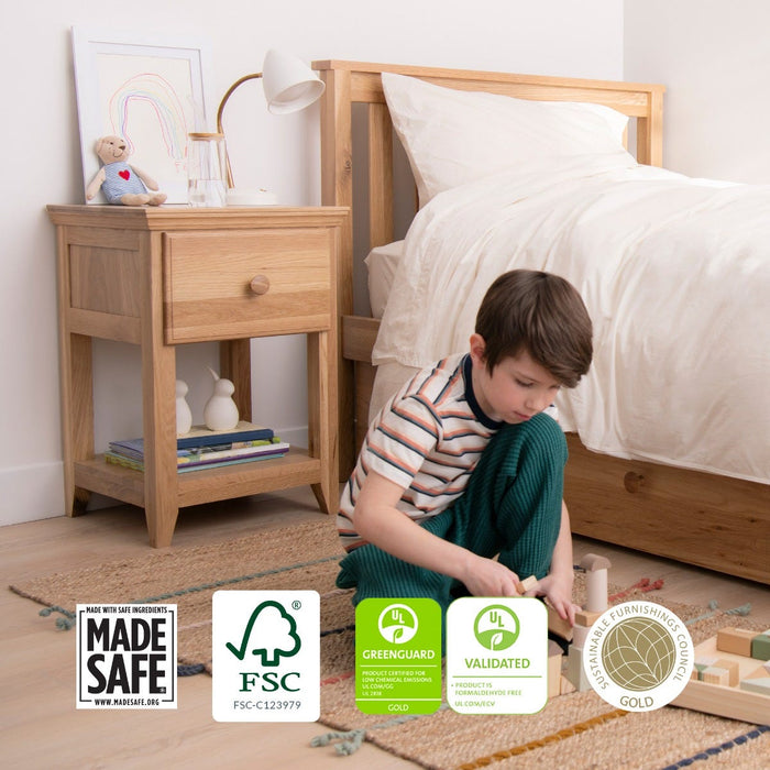 Naturepedic Savona Kids FSC®-Certified Oak Nightstand