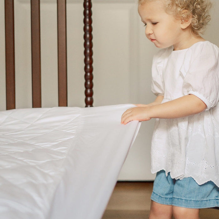 Naturepedic Organic Quilted Toddler Mattress Pad - Waterproof