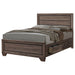 Coaster Fine Furniture Kauffman Bedroom Set | Wood Grain Panels, Antique Brass Hardware & Kenlin Glides | Washed Taupe or Dark Cocoa - Bedplanet