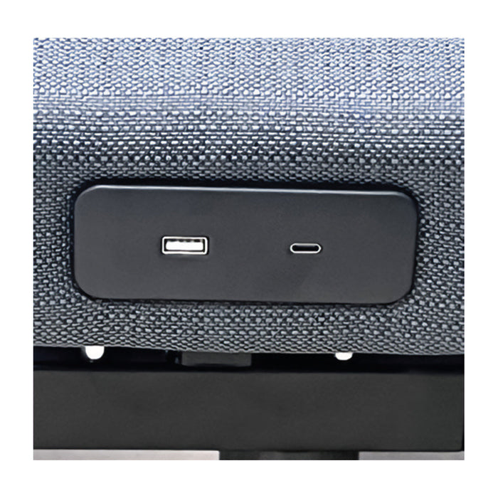 Rize Contemporary IV adjustable bed USB-A and USB-C charging ports - Bedplanet