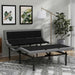 Rize Contemporary IV adjustable bed shown made up in a bedroom - Bedplanet