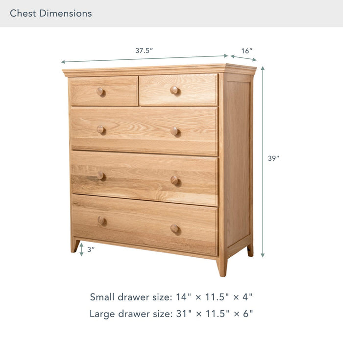 Naturepedic Savona Kids FSC®-Certified Oak Chest of Drawers