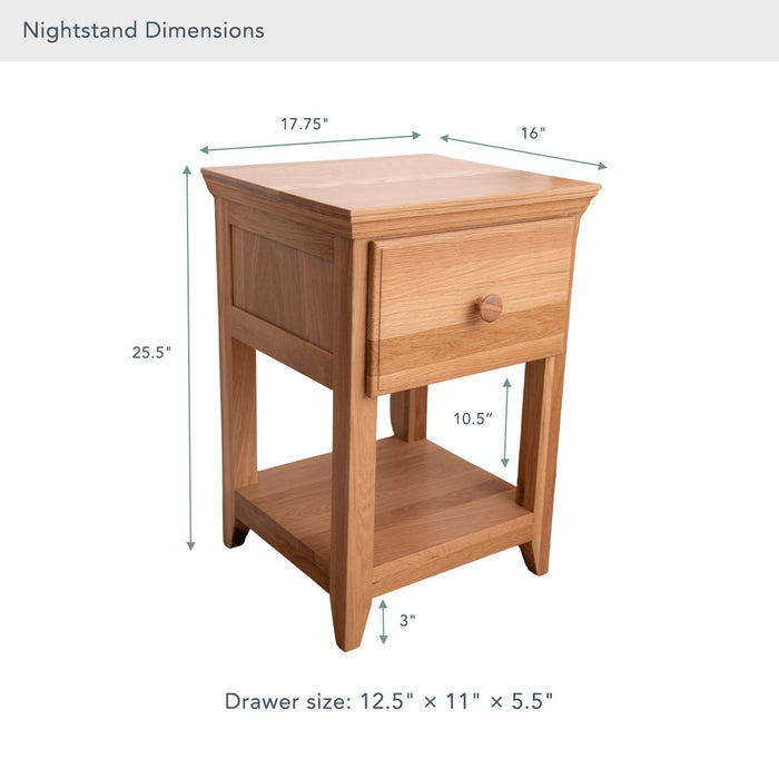Naturepedic Savona Kids FSC®-Certified Oak Nightstand