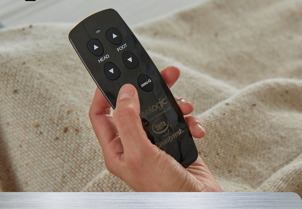Serta baselogic™ Silver Head and Foot Adjustable Base with Wireless Remote