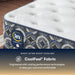 Serta Perfect Sleeper Cascade Ridge Plush cooling cover fabric close-up