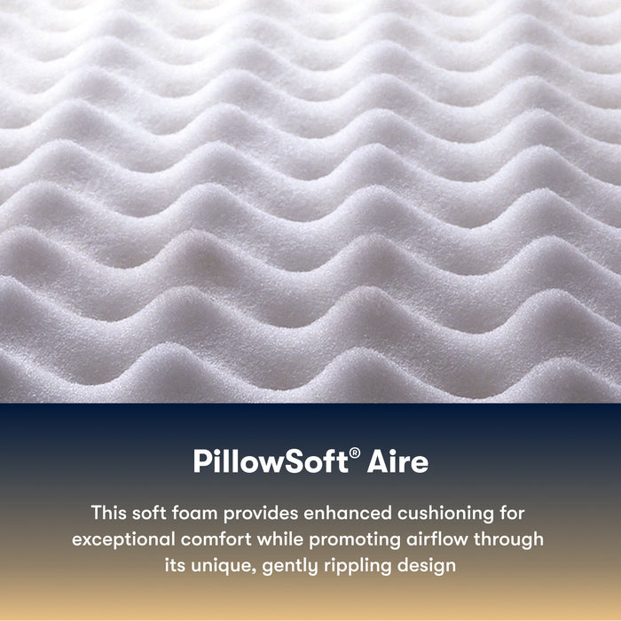 Serta PillowSoft Aire rippled comfort foam
