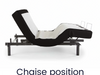 Ergo-Pedic iTilt Incline Therapy Adjustable Bed in Black - Chaise Position - Bedplanet