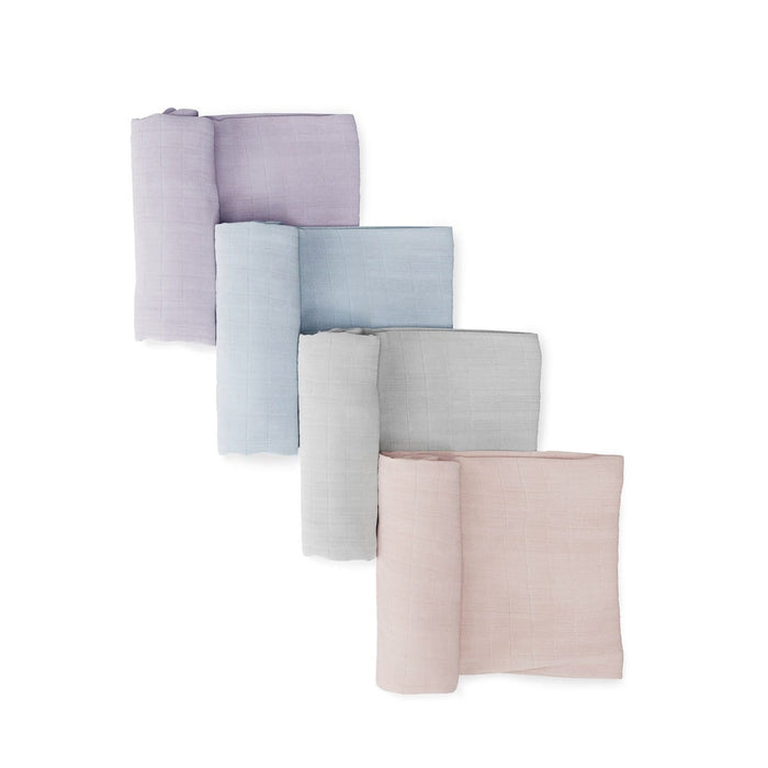 Naturepedic Organic Breathable Swaddle Blankets 4-Color Pack