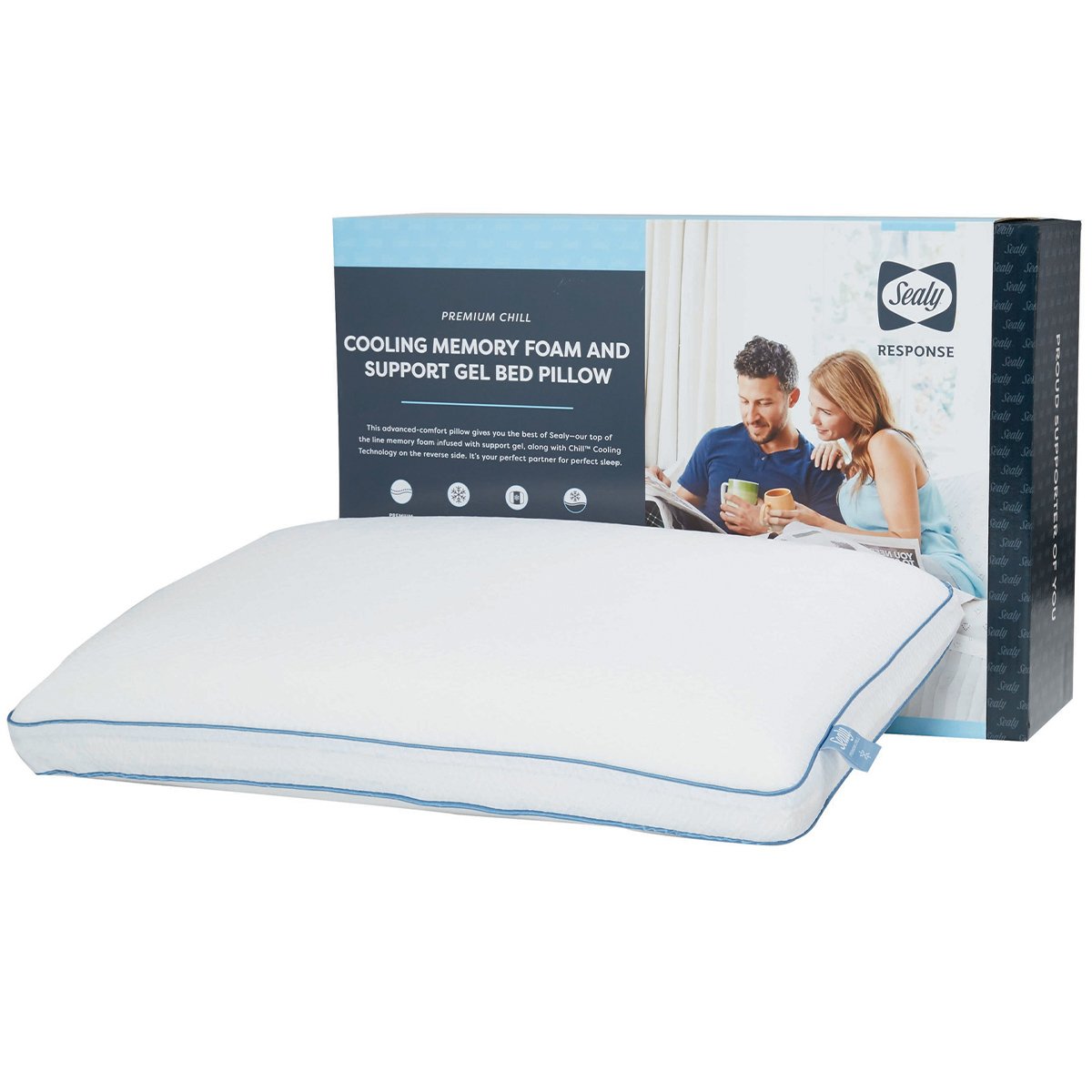 Sealy Conform Medium Memory Foam Standard Bed Pillow